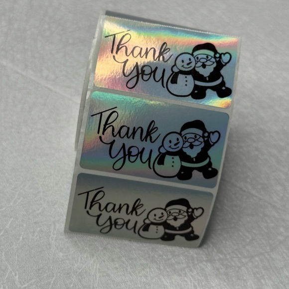 100 Thank You Christmas Stickers, Envelope Seals, Labels, Tags, Stamps,2.25" new - Picture 12 of 16